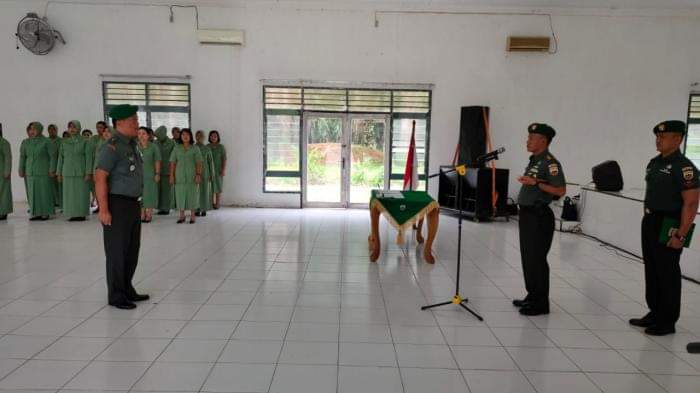 Dandim 0209/LB, Pimpin Sertijab di Lingkungan Kodim Labuhanbatu