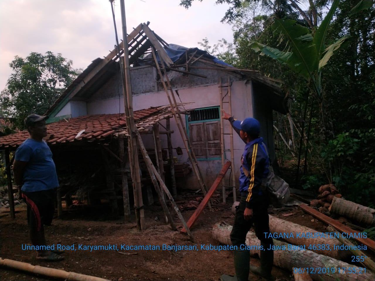 Hujan di Ciamis, Puluhan Rumah Warga Rusak
