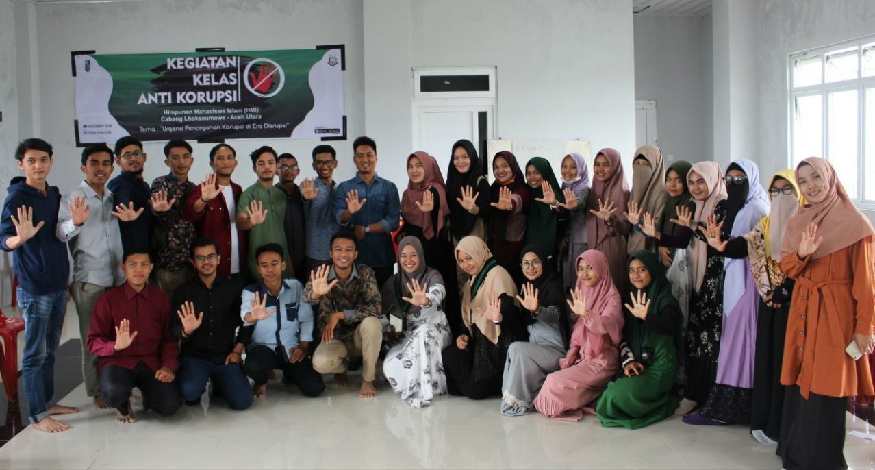 HMI Lhokseumawe, Buka Kelas Anti Korupsi