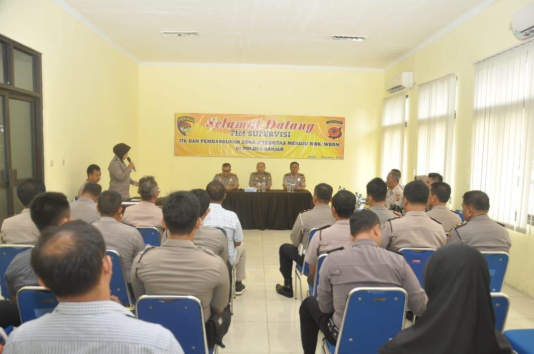 Polres Banjar, Terima Kunjungan Tim Asistensi ZI