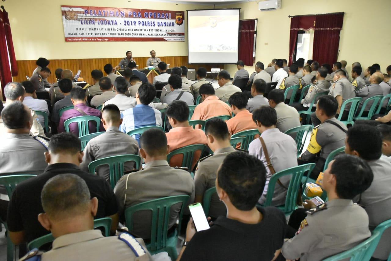 Jelang Natal dan Tahun Baru, Polres Banjar Gelar Lat Pra Ops