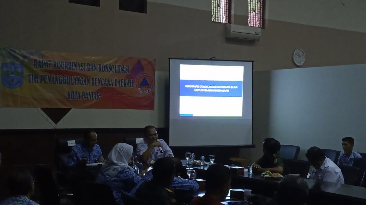 BPBD Banjar, Gelar Rakor Kesiapsiagaan Bencana