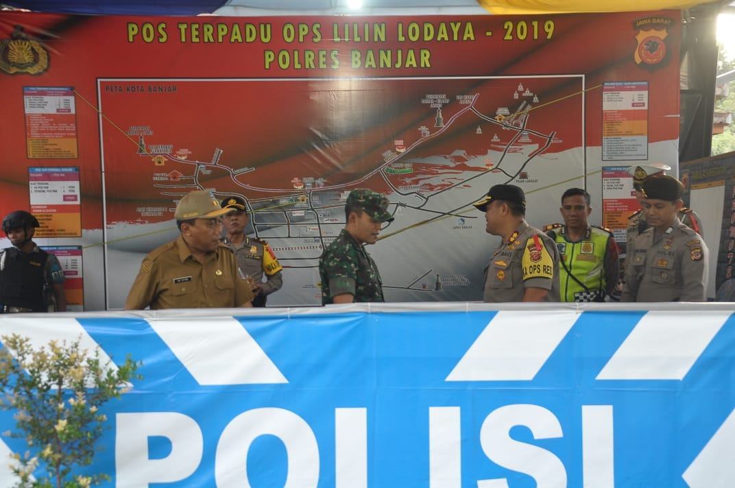 Natal dan Tahun Baru, Polres Banjar Beserta Personil Gabungan Cek Kesiapan Pos PAM