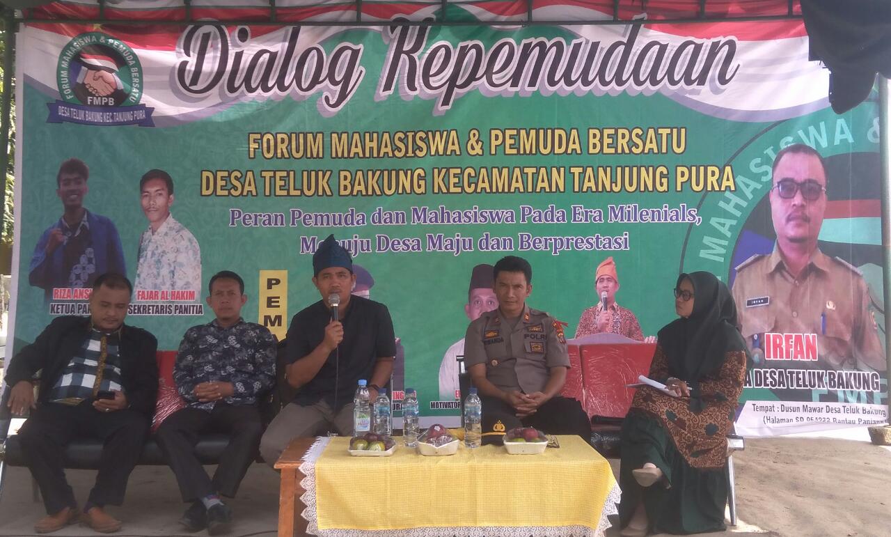 FMPB Desa Teluk Bakung, Gelar Dialog Kepemudaan Menuju Desa Maju dan Berprestasi