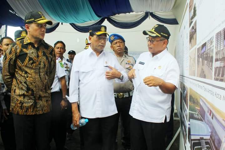 Menhub Tinjau Terminal Terpadu Amplas Medan 