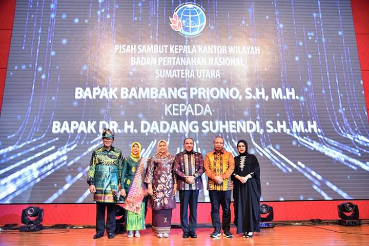 Pisah Sambut Kakanwil BPN Sumut, Gubsu Harapkan Persoalan Tanah Diselesaikan Bersama