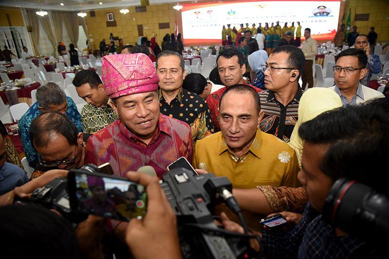 Malam Perkenalan Kajati Sumut, Gubsu Sampaikan Tiga Harapan Masyarakat