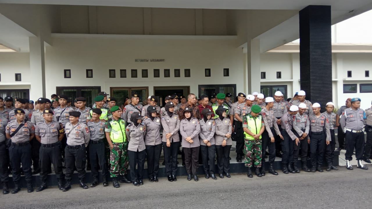 Polres Banjar dan Kodim 0613/Ciamis, Amankan Jalannya Aksi Damai Peduli Uighur