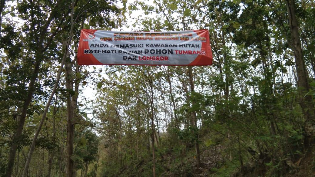 Perum Perhutani KPH Ciamis, BKPH Banjar Selatan, Himbau Bahaya Longsor
