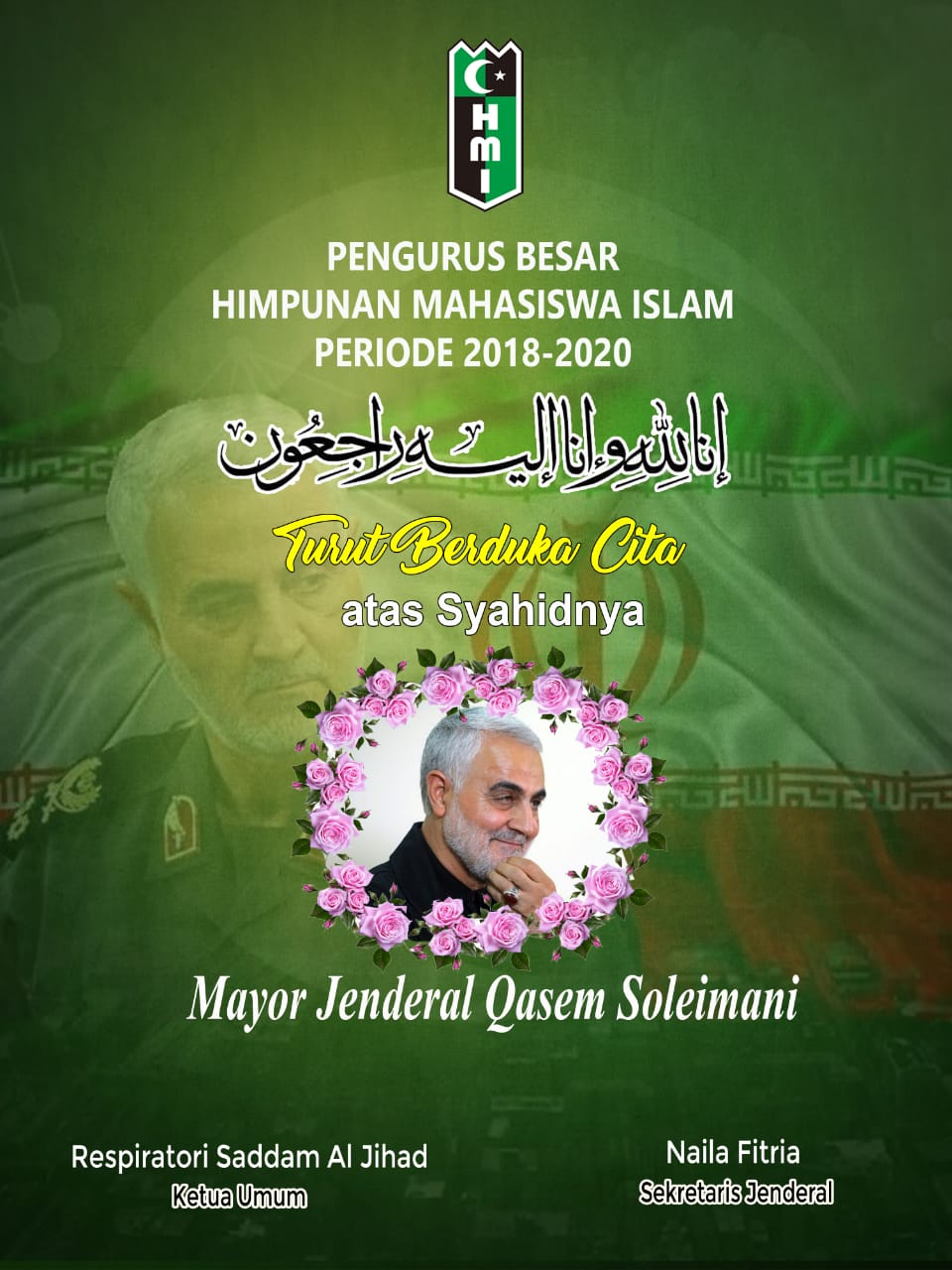 Pembunuhan Pimpinan Militer Iran, PB HMI Mengecam Presiden Amerika Serikat