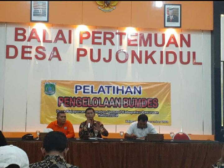 Desa Kejapanan Jatim, Gelar Pelatihan Pengelolaan Bumdes