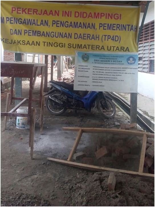 Pembangunan Toilet Dibawah Pengawasan TP4D, Diduga Pekerjaan Rp1,8 M Bermasalah