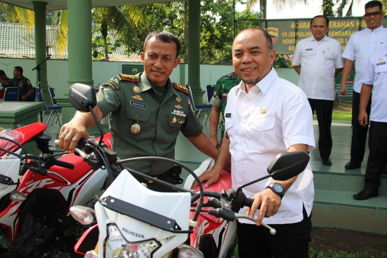 Pemkab Labuhanbatu, Serahkan Hibah 10 Unit Kendaraan Kepada Kodim 0209/LB