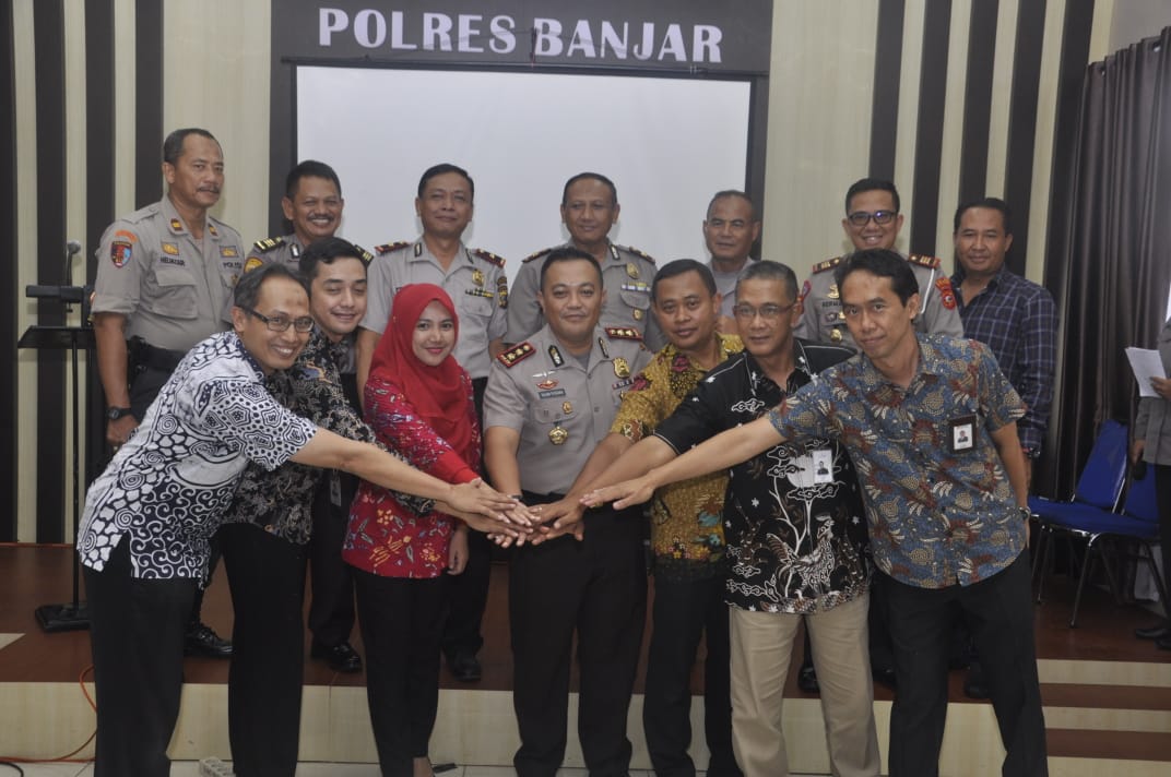 Kapolres Banjar, Penandatanganan MOU Sebagai Pengamanan Obvit Polres Banjar