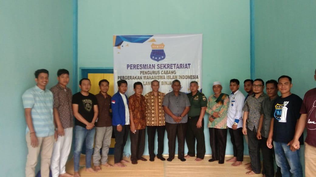 PC PMII Langkat-Binjai, Resmikan Sekretariat Baru