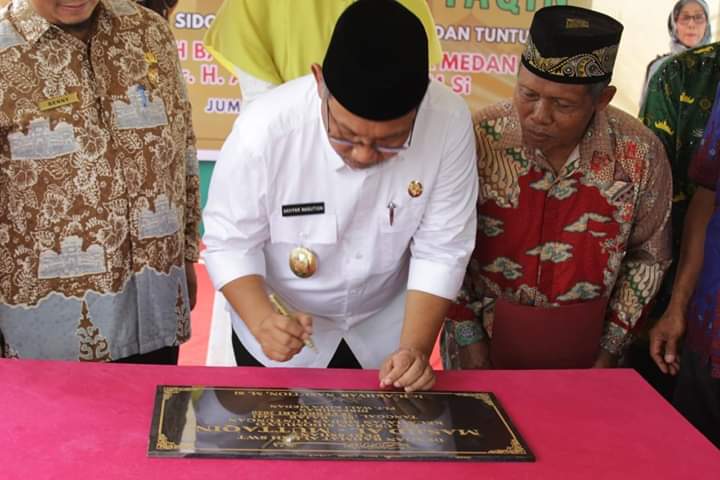 Plt Walikota Medan Resmikan Masjid Al Muttaqin Sidomulyo