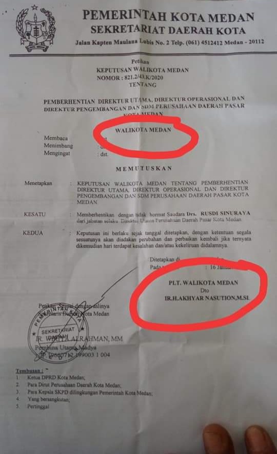 Formatsu Meminta Polda dan PTUN Terbuka Terkait PD Pasar Medan