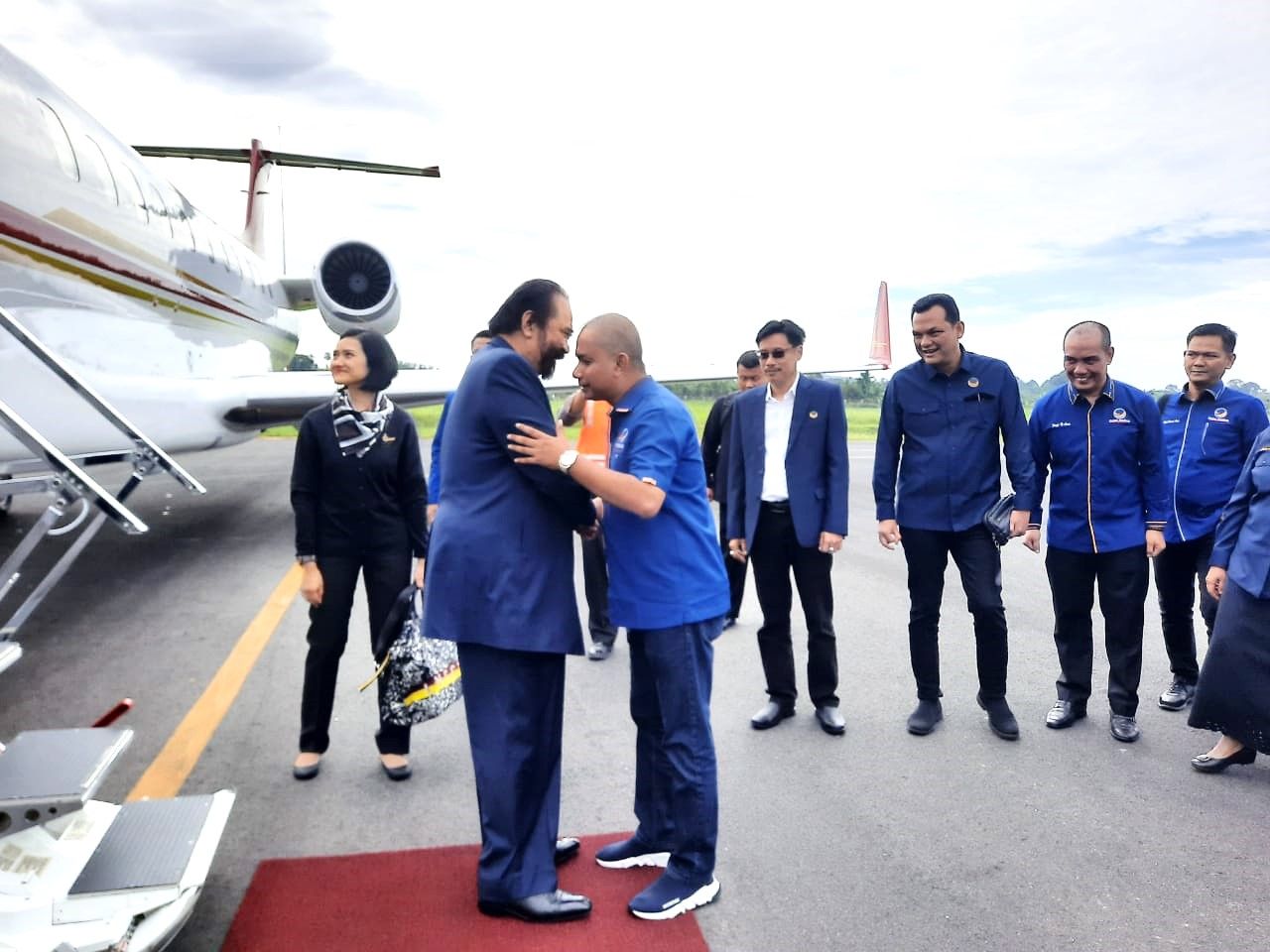 Bupati Tapteng Sambut Kedatangan Ketua Umum Partai Nasdem dan Rombongan