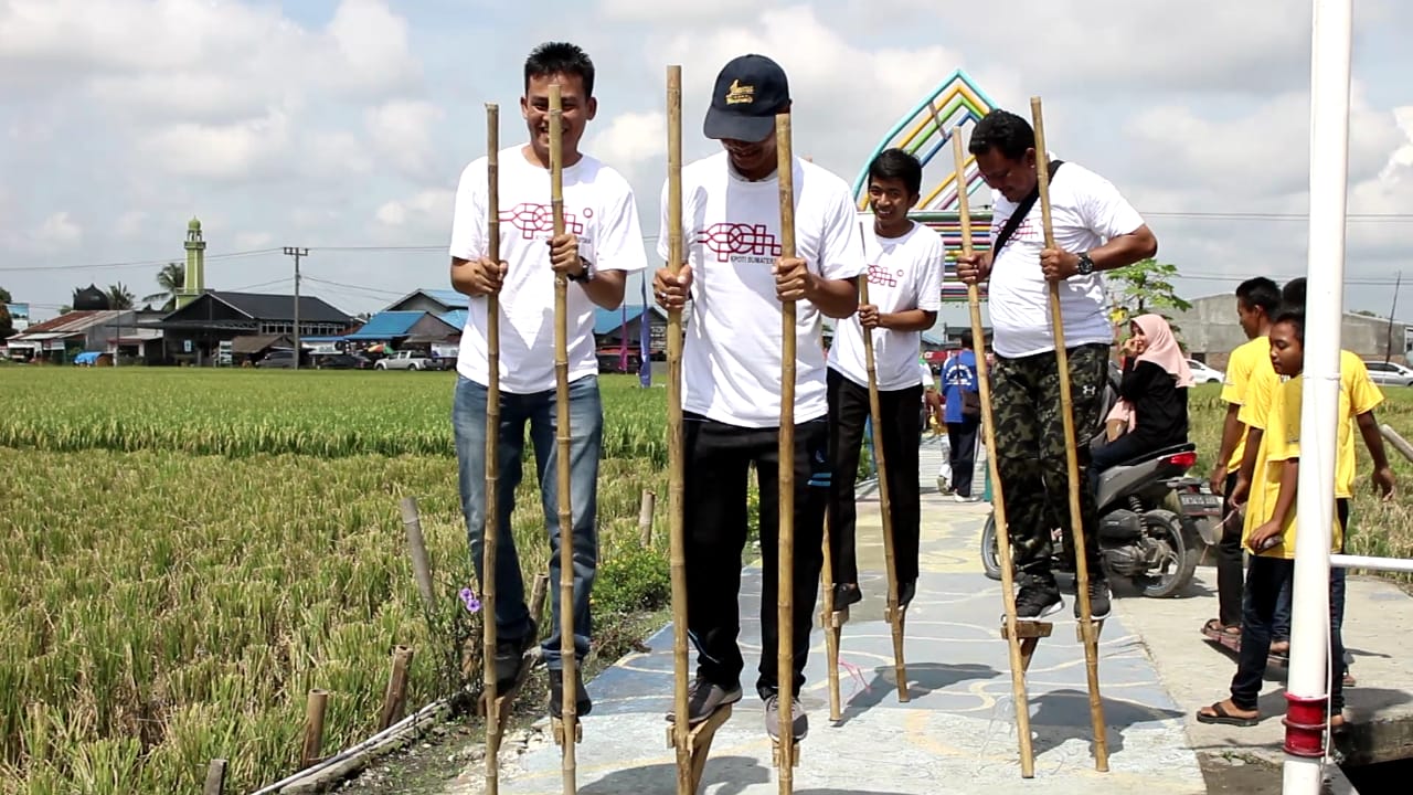 KPOTI Sumut, Giatkan Permainan Tradisional di Wisata Sawah