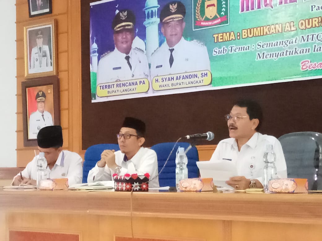Pemkab Langkat, Gelar Rapat Persiapan MTQ ke-53