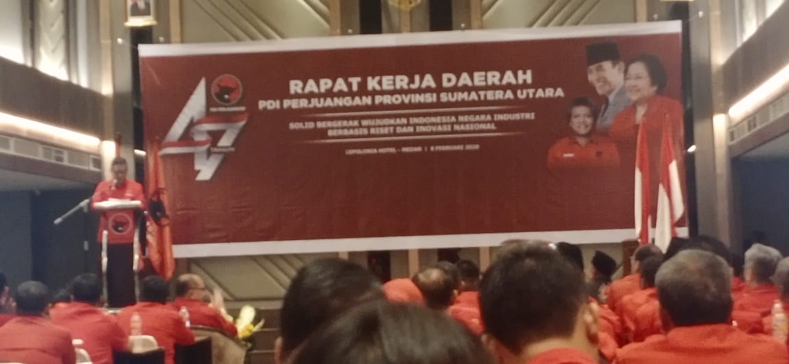 Rakerda PDIP Sumut, Jangan Berhenti Bergerak