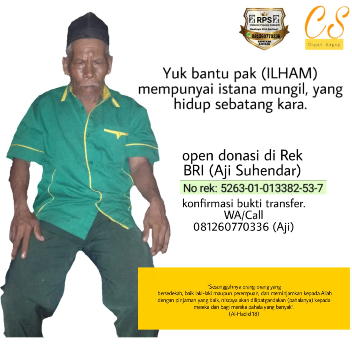Hidup Sebatang Kara, Pencari Kayu di Hinai Kanan Butuh Uluran Tangan Kita