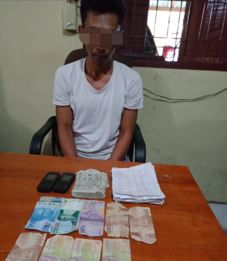 Polsek Galang, Amankan Seorang Pria Penulis Togel