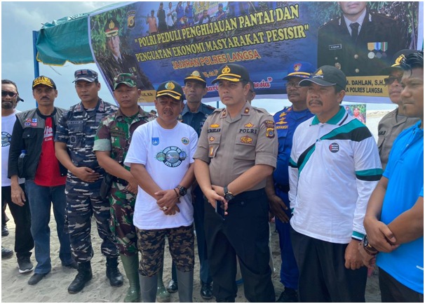Lapas kelas II B Langsa, Ikuti Kegiatan Penanaman 1500 Bibit Pohon 