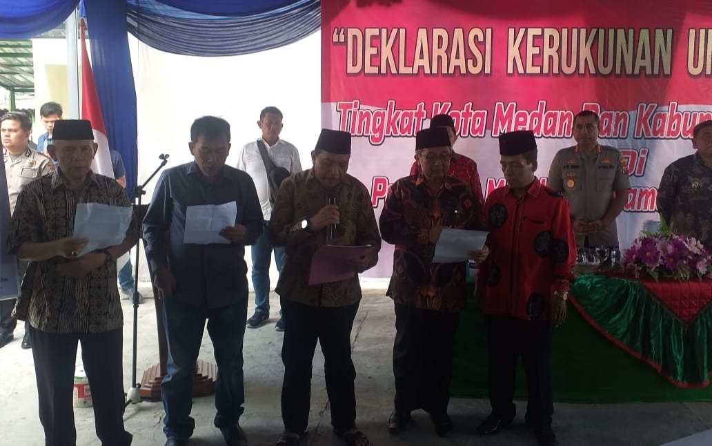 Pasca Bentrok Sekitar Masjid, Tokoh Agama Deklarasi Kerukunan Umat Beragama
