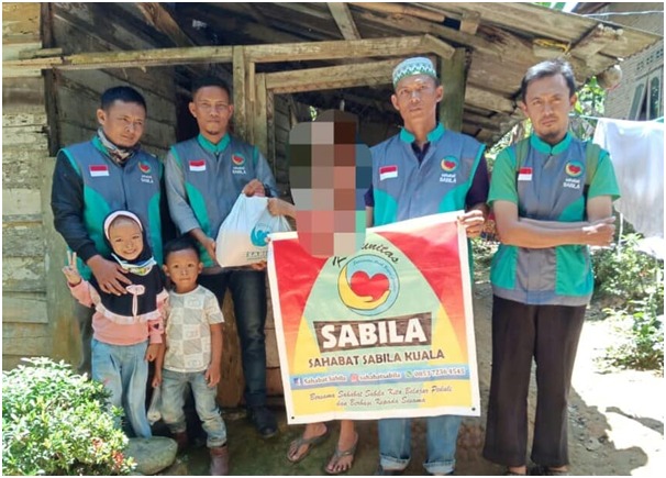 Sabila Salurkan Sedekah di Kecamatan Bahorok Langkat