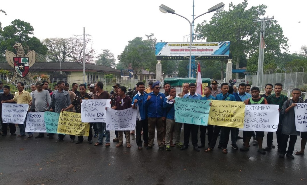 Aksi di Brandan Langkat, M