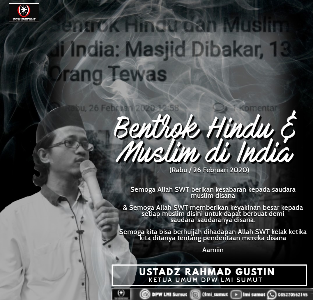 Konflik di India, Ini Pernyataan Sikap LMI Sumut