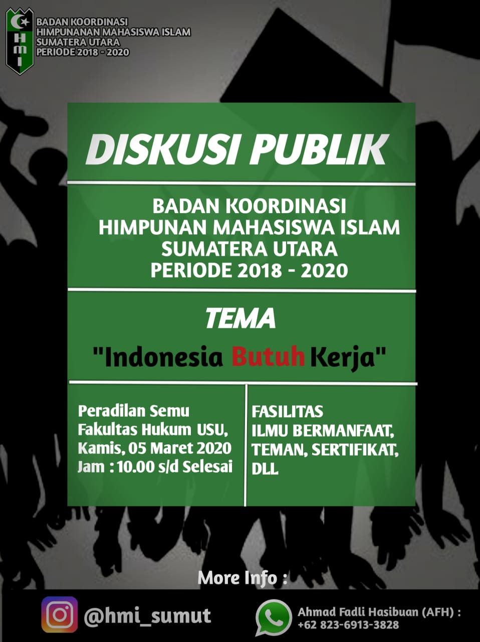 Badko HMI Sumut, Akan Gelar Diskusi 