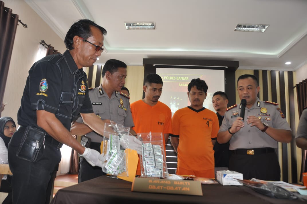 Polres Banjar, Tangkap Empat Pengedar Narkotika