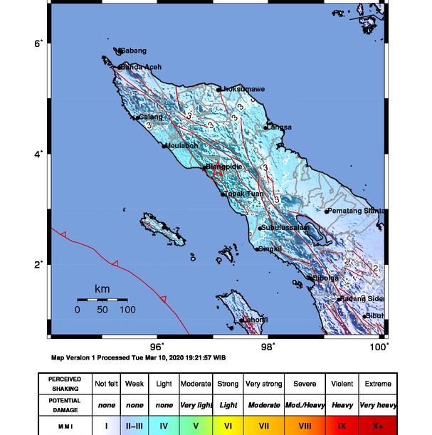 Gempa Magnitudo 5,3 Guncang Blang Pidie Aceh 