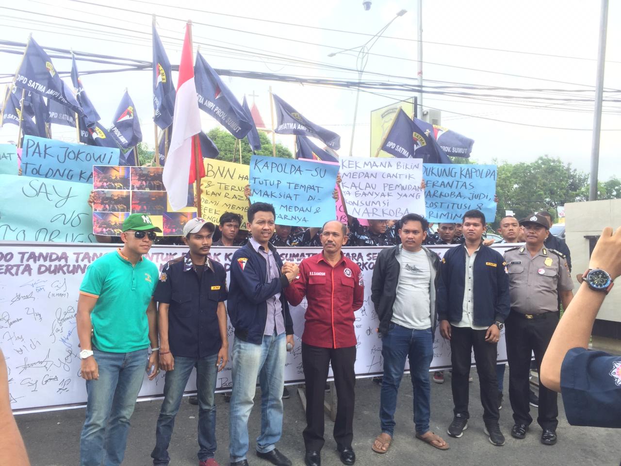 SATMA AMPI Sumut Tuntut Basmi Peredaran Narkoba