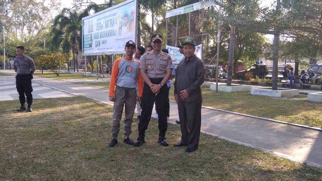 Polres Langsa, Lakukan Gotong Royong Cegah Virus Corona