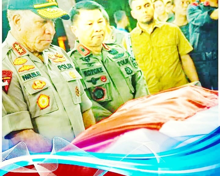 Kapolda Papua, Memberikan Penghormatan Untuk Bharatu Anumerta Doni Priyanto