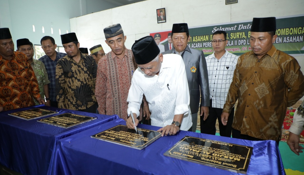 Bupati Asahan, Resmikan Aula II DPD LDII di Kecamatan Air Batu