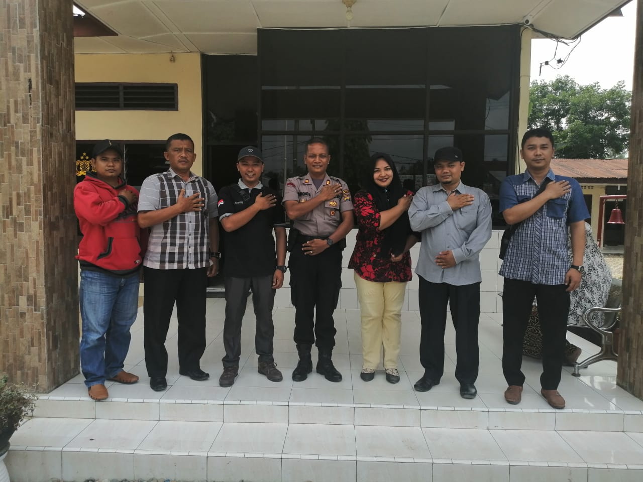 Pilkada Serentak 2020, PPK Teluk Nibung Audiensi dengan Polsek Teluk Nibung