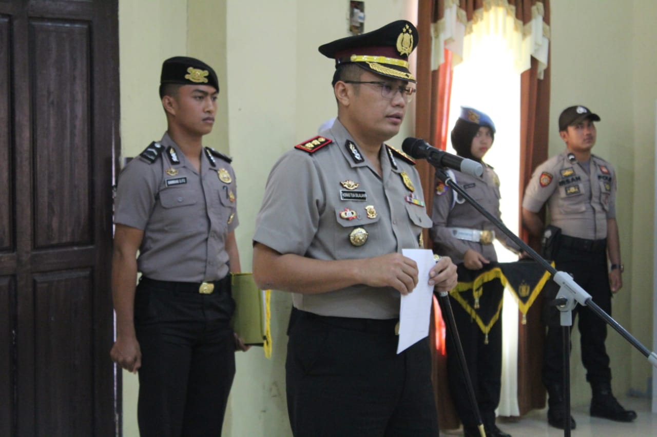 Kapolres Madina, Pimpin Sertijab Kasat Intelkam dan Kapolsek Panyabungan Selatan
