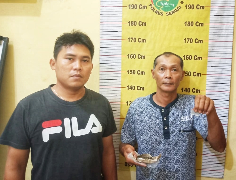 Polres Sergai, Amankan Penjual Es Nyambi Jual Sabu