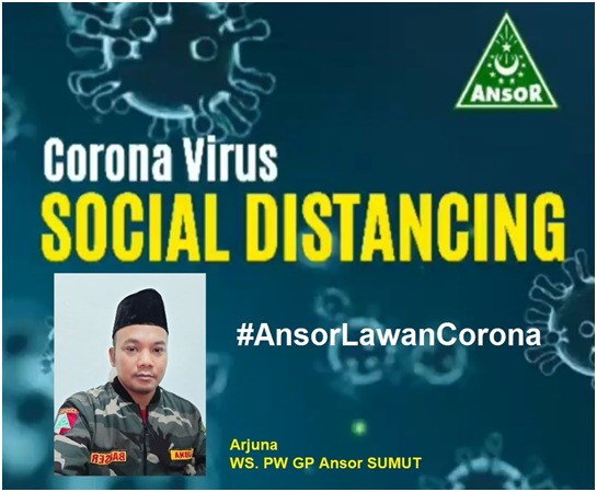 GP Ansor Sumatera Utara, Lawan Corona dan Dukung Social Distancing