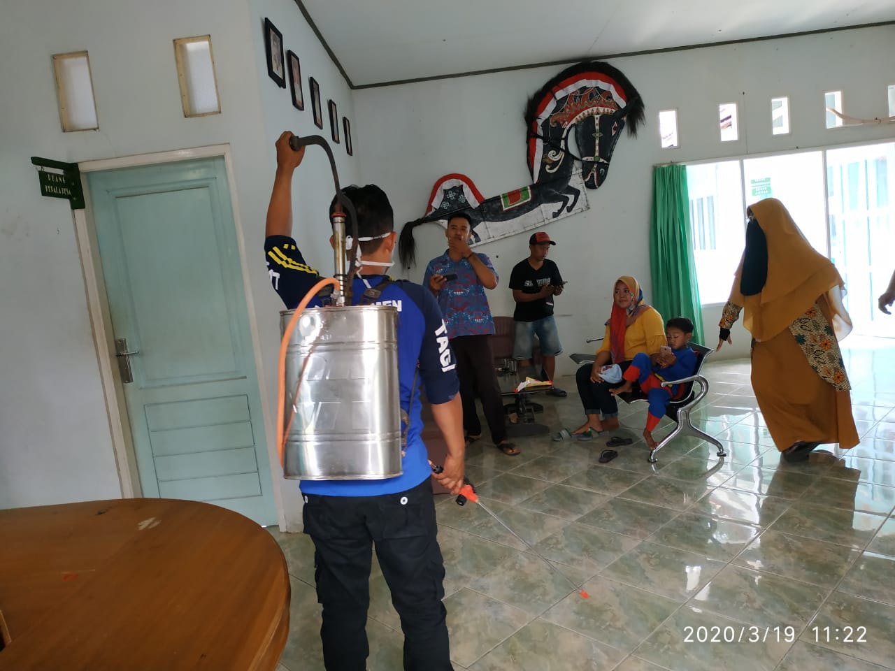 Antisipasi Virus Corona, Wilayah Pamarican Disemprot