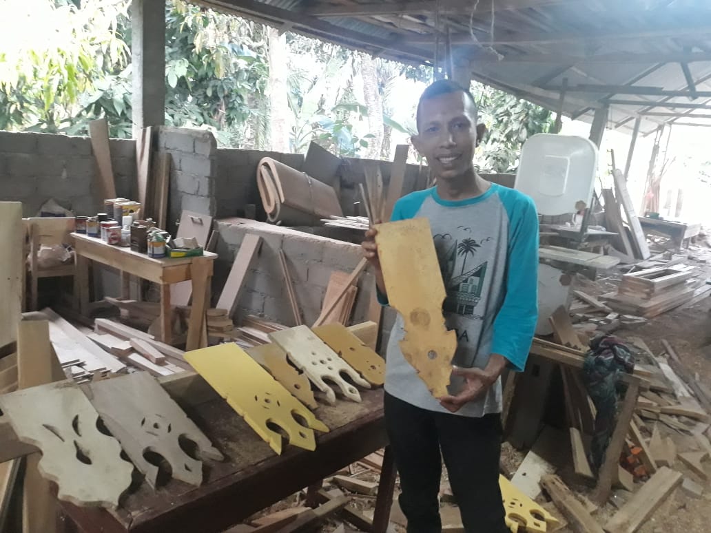 PB MBN Langkat, Kunjungi Usaha Papan Lisplang Melayu
