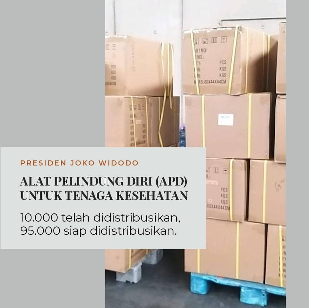 Corona Mewabah, Kemenkes Distribusikan 10.000 APD, 95.00O Segera