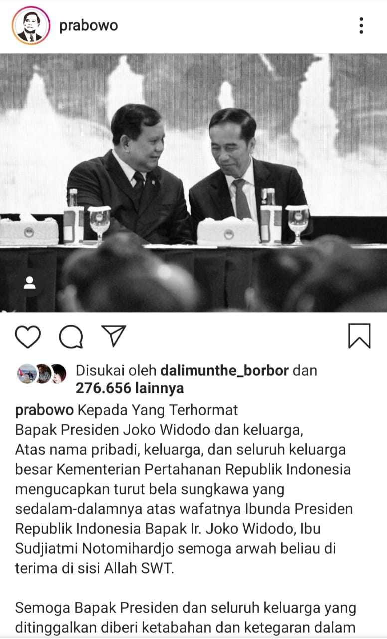 Ibunda Presiden Jokowi Meninggal Dunia, Sakit Selama Empat Tahun