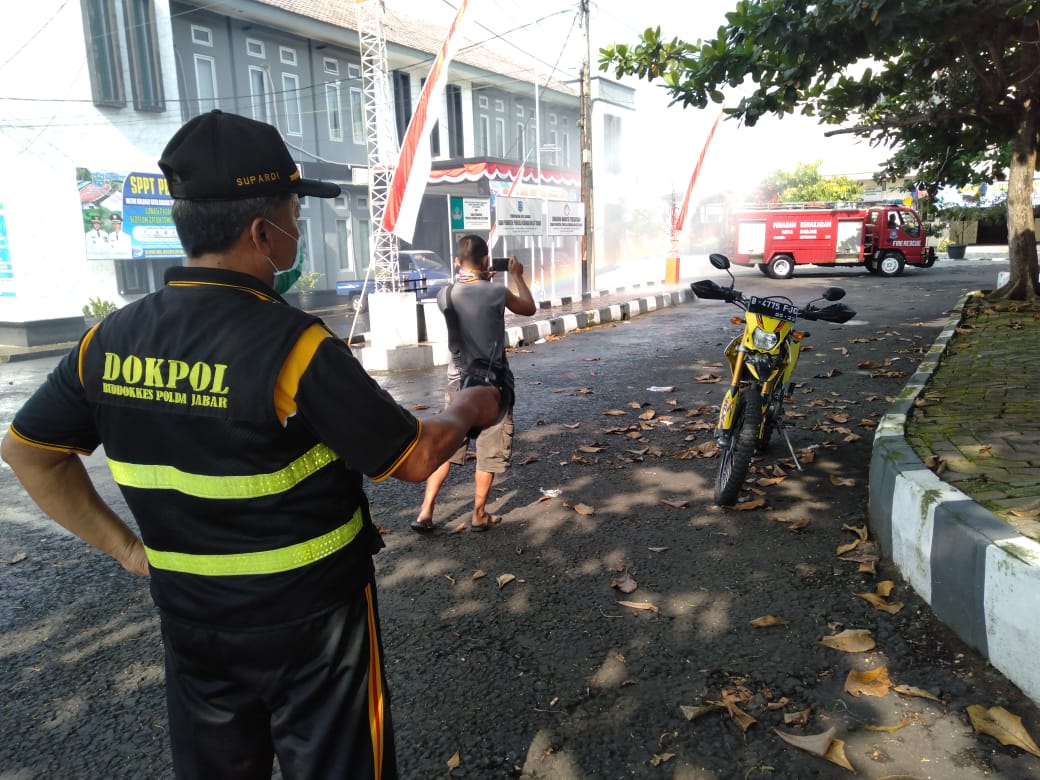Pandemi Covid-19, Pemko Banjar Semprot Disinfektan di Sejumlah Wlayah
