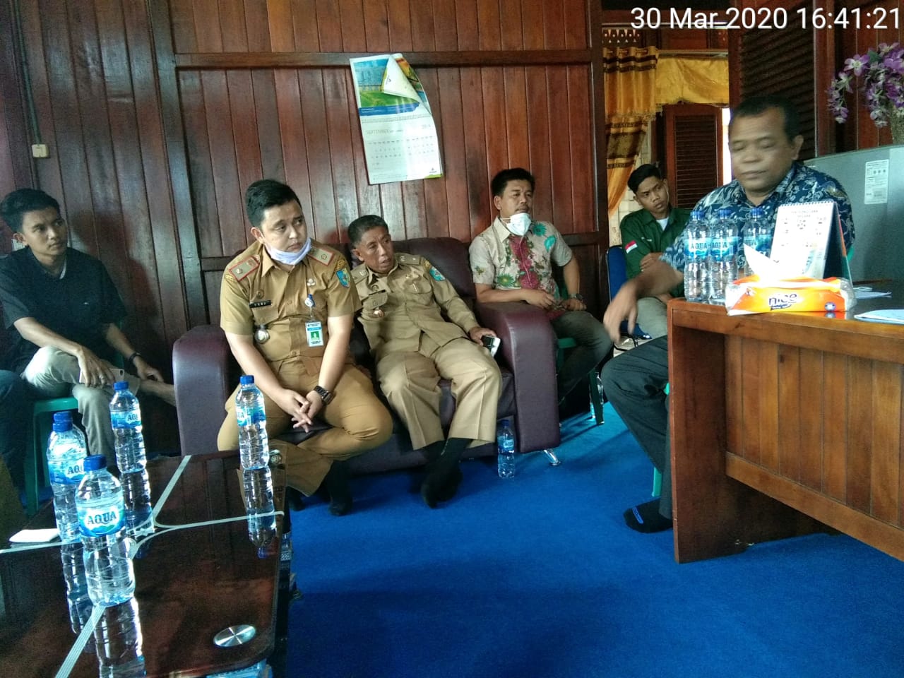 Posko Covid-19 dan Edukasi Masyarakat, Usul GERAMM di Sambut Muspika Medang Deras