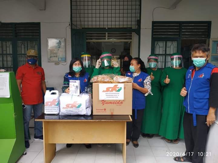 Puskesmas Amplas Terima Bantuan dari YSKI Kota Medan